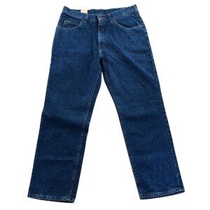 NWT Riders By Lee Mens Jeans Size 36x30 Classic Fit Straight Leg Blue Denim